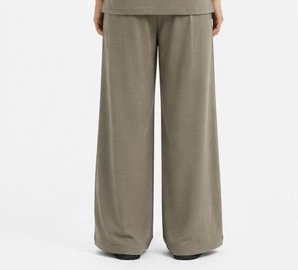 Imported Interlock Fabric Trouser Olive Haze – Premium Imported Fabric