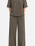 Co-Ord Set Premium Interlock - Olive Haze